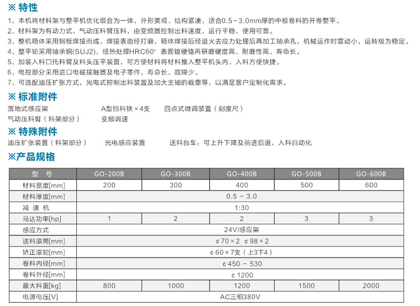 中板二合一整平機GO-B產(chǎn)品說明